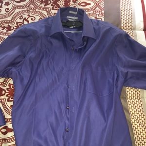 Light purple van heusen fitted dress shirt